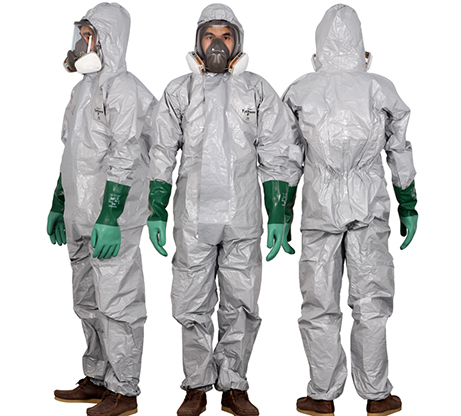 杜邦Tychem F級防酸堿防護服化工有機溶劑隔離防化服