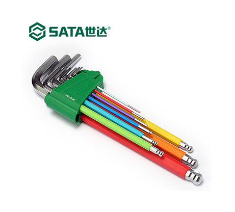  9件彩虹球頭內六角扳手09101ch